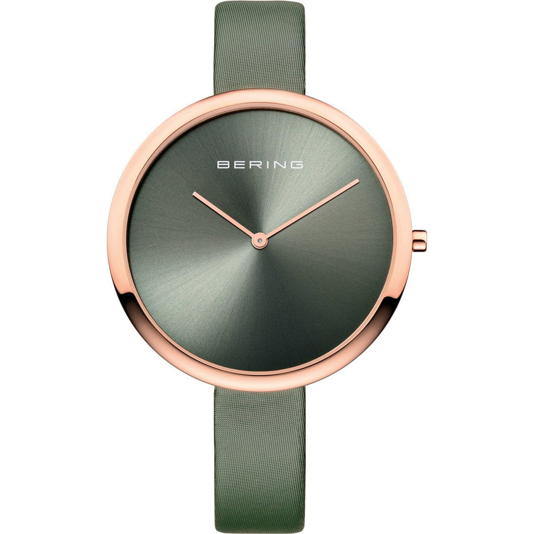 Bering Damen Uhr Armbanduhr Slim Classic - 12240-667-1 Leder