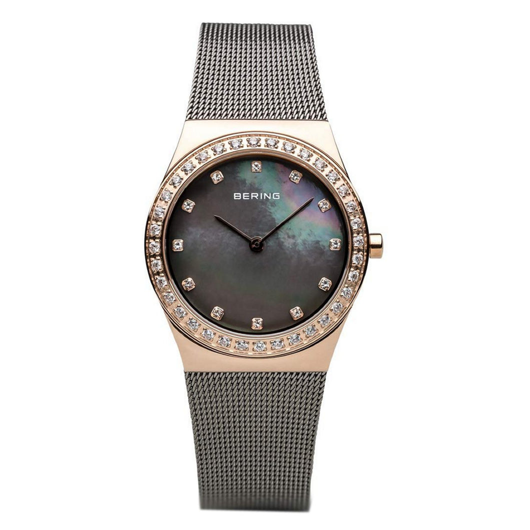 Bering Damen Uhr Armbanduhr Slim Classic - 12430-369-1 Meshband