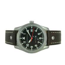 Laden Sie das Bild in den Galerie-Viewer, Aristo Herren Messerschmitt Uhr Fliegeruhr ME 163 163-40 Leder