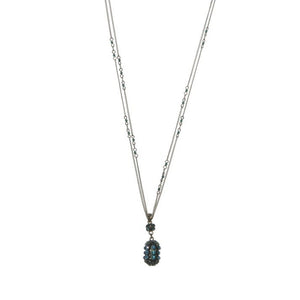 Konplott Halskette Collier Aladdin ovale Kugel türkis antique brass