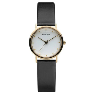 Bering Damen Uhr Armbanduhr Classic - 13426-334-1-sw Lederband