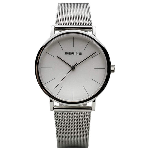 Bering Herren Uhr Armbanduhr Slim Classic - 13436-000 Meshband