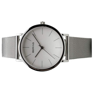 Bering Herren Uhr Armbanduhr Slim Classic - 13436-000 Meshband