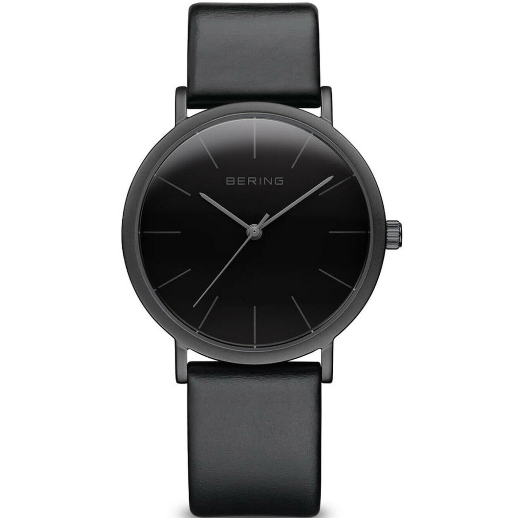 Bering Unisex Uhr Armbanduhr Slim Classic - 13436-422-1 Lederband