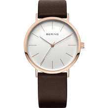 Laden Sie das Bild in den Galerie-Viewer, Bering Unisex Uhr Armbanduhr Slim Classic - 13436-564 Leder
