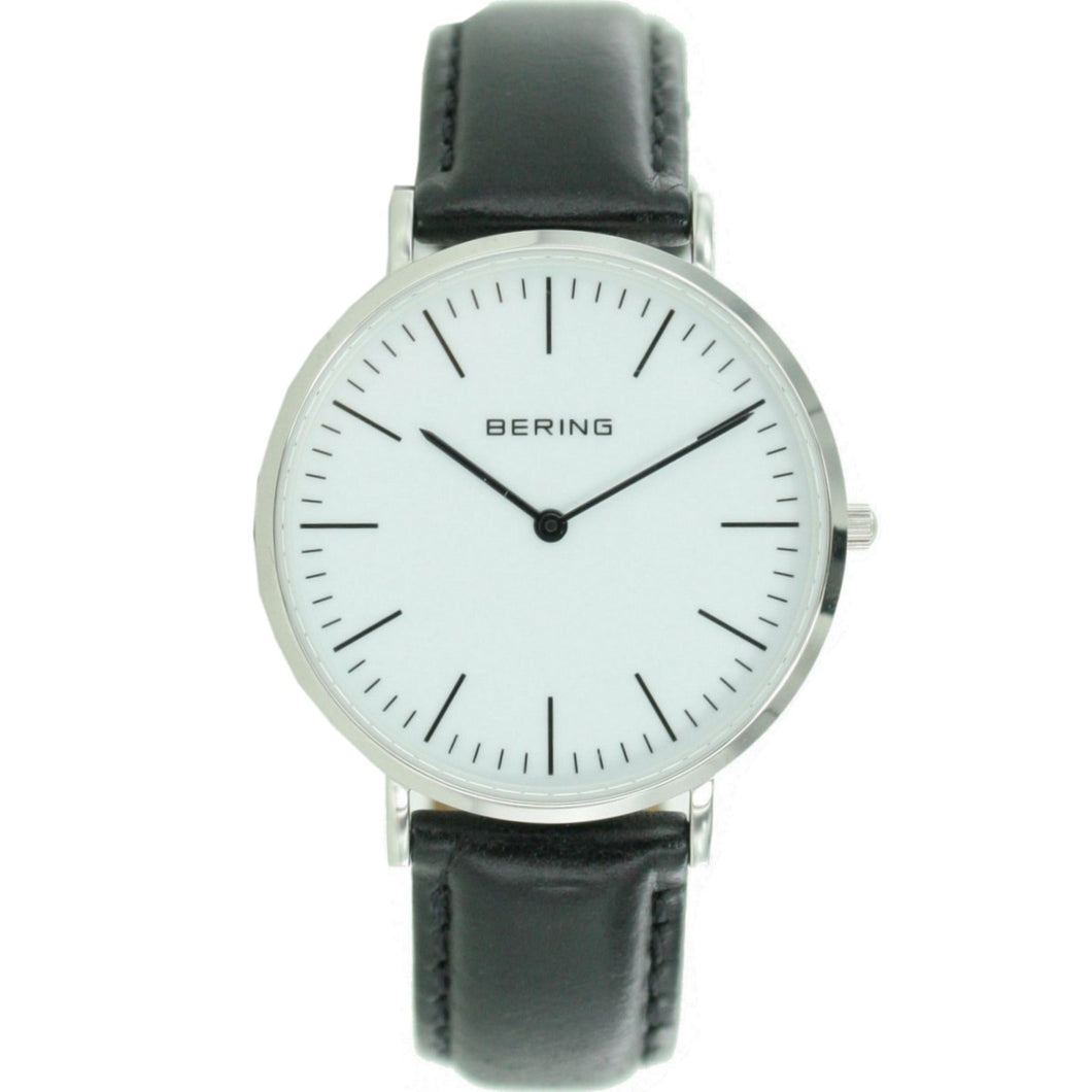 Bering Herren Uhr Armbanduhr Slim Classic - 13738-404 Leder
