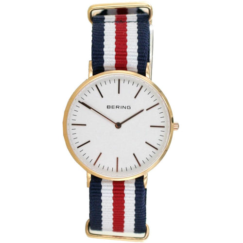 Bering Herren Uhr Armbanduhr Slim Classic - 13738-564 Nylon bunt