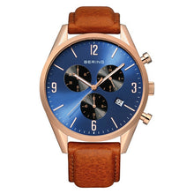 Laden Sie das Bild in den Galerie-Viewer, Bering Herren Uhr Armbanduhr Chronograph - 10542-467-1 Leder