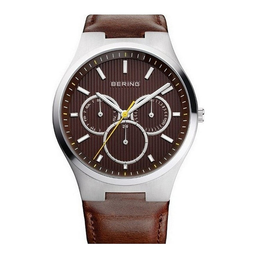 Bering Herren Uhr Armbanduhr 13841-505-1 Leder