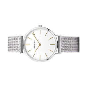 Bering Damen Uhr Armbanduhr Classic Quarz - 14134-001 Edelstahl