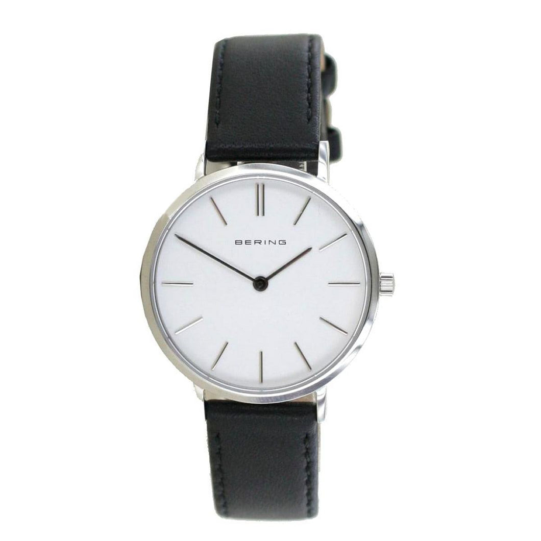 Bering Damen Uhr Armbanduhr Classic Quarz - 14134-004 Leder