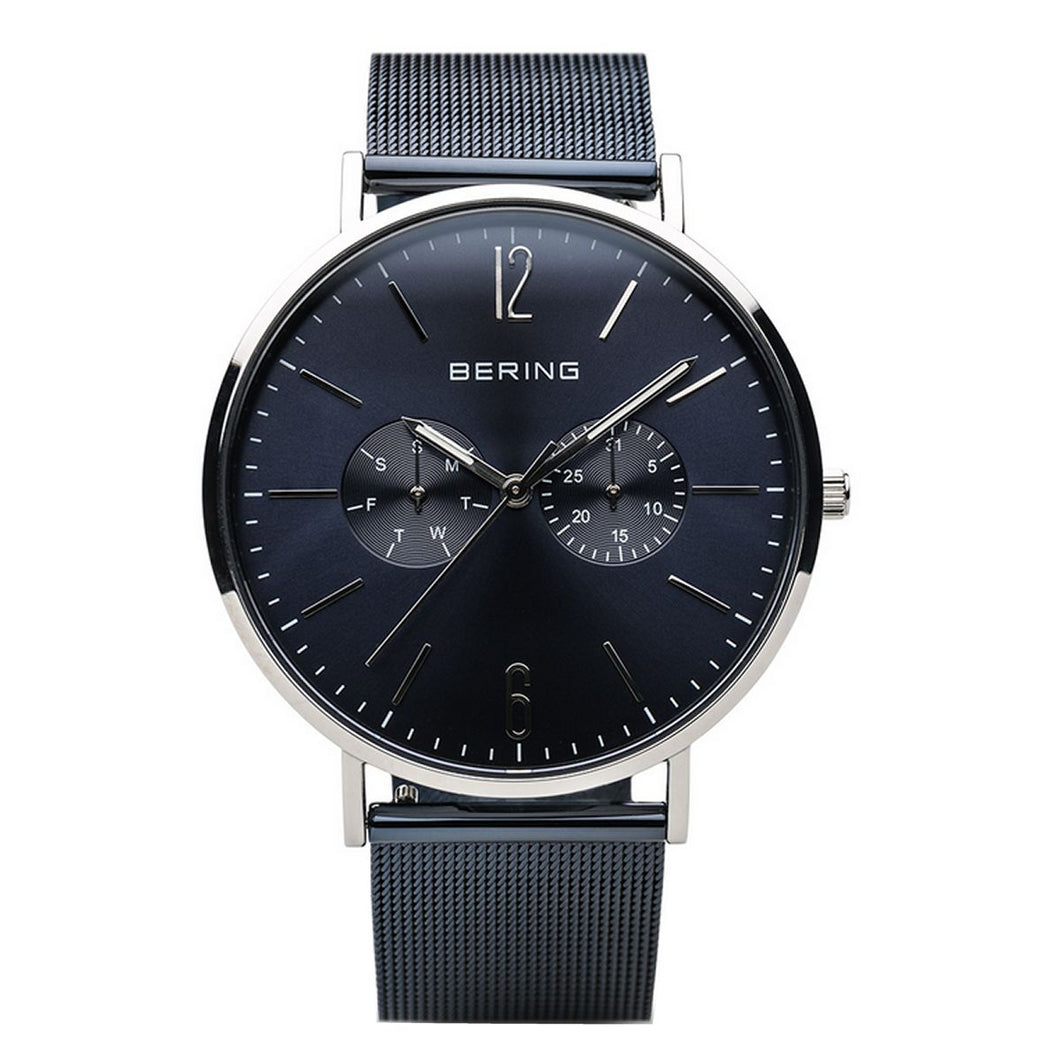 Bering Herren Uhr Armbanduhr Classic Multifunktion  - 14240-303 Meshband