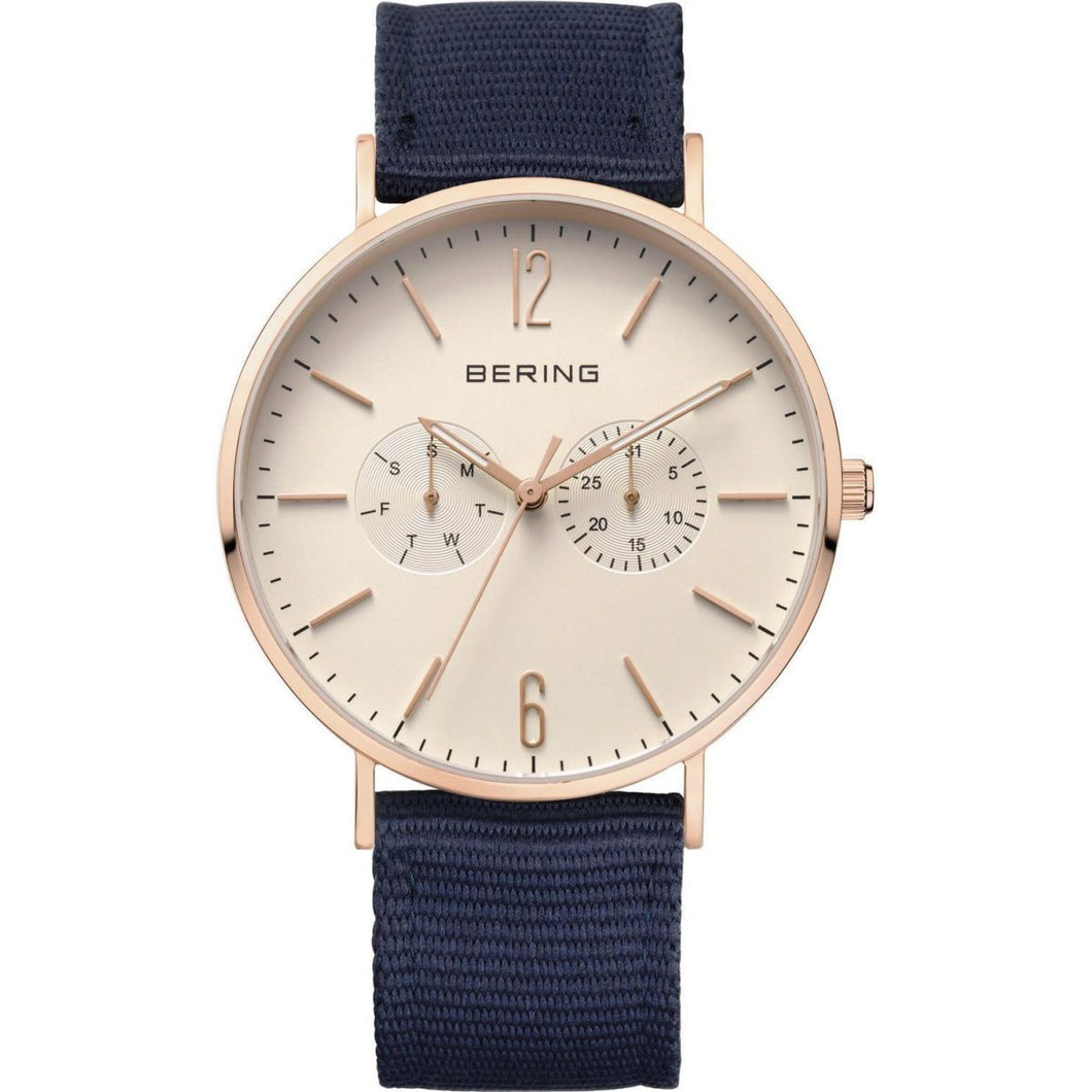 Bering Unisex Uhr Armbanduhr Ultra Slim - 14240-664-1 Nylon