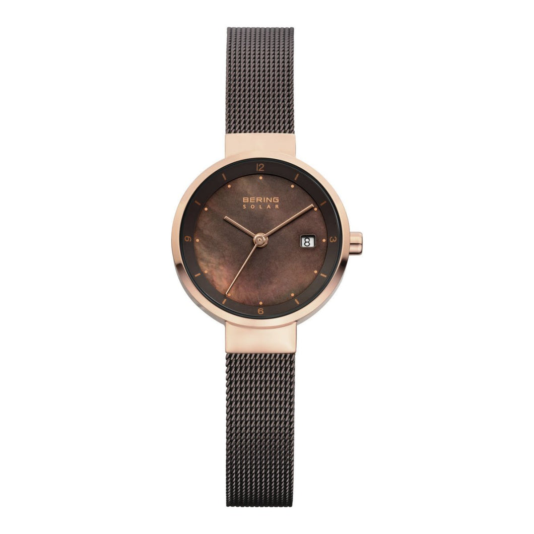 Bering Damen Uhr Armbanduhr Slim Classic - 14426-265-1 Meshband