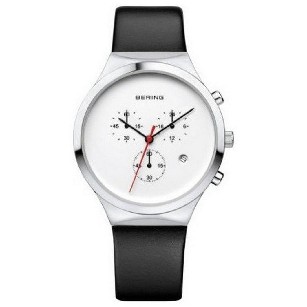 Bering Herren Uhr Armbanduhr Chronograph - 14736-404-1 Leder