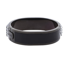 Laden Sie das Bild in den Galerie-Viewer, Misaki Damen Armband Armreif Edelstahl schwarz CAVIARS QCRBCAVIARM