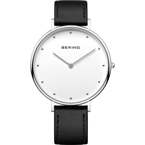 Bering Damen Unisex Uhr Armbanduhr Slim Classic - 14839-404-1 Leder