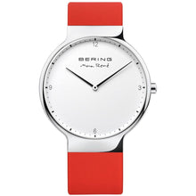 Laden Sie das Bild in den Galerie-Viewer, Bering Herren Uhr Armbanduhr Max René  Ultra Slim - 15540-004-1 Silikon rot