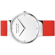 Laden Sie das Bild in den Galerie-Viewer, Bering Herren Uhr Armbanduhr Max René  Ultra Slim - 15540-004-1 Silikon rot