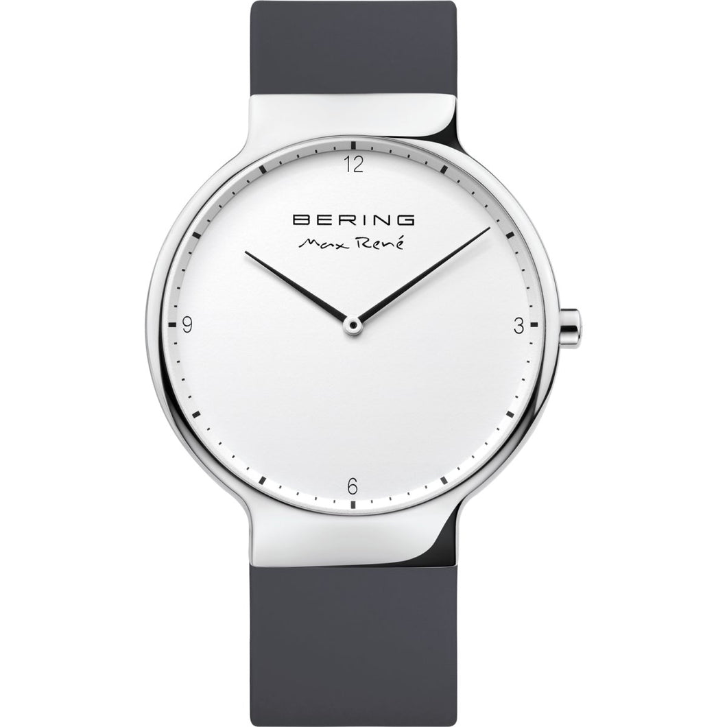 Bering Herren Uhr Armbanduhr Max René  Ultra Slim  - 15540-400-1 Silikon