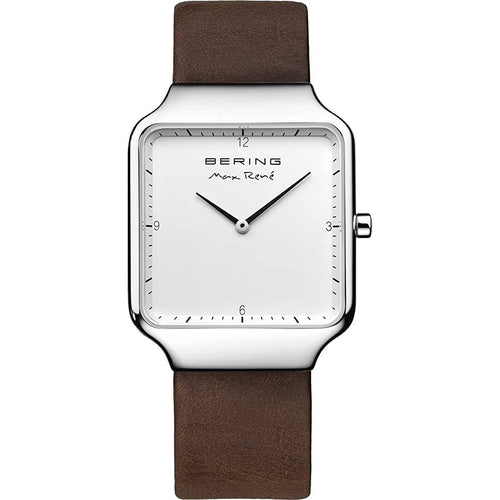 Bering Damen Uhr Armbanduhr Max René  Ultra Slim - 15832-504-1 Leder