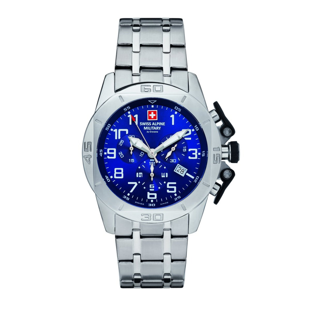Swiss Alpine Military Herren Uhr Chrono 7063.9135SAM Edelstahl