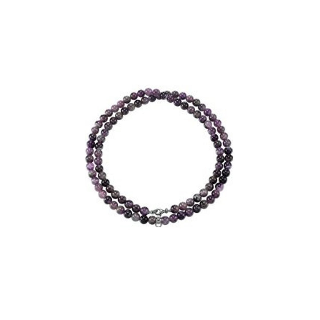 Esprit Damen Kette Collier Charm Silber Lila Pearls ESNL91755A800