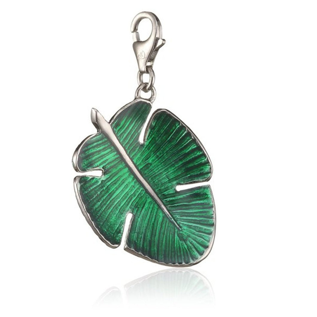 s.Oliver Jewel Damen Anhänger Charm Silber Tropenblatt SOCHXL/24 - 393461