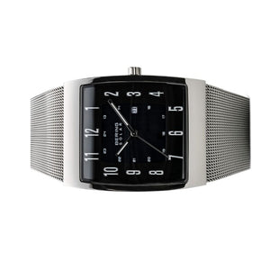 Bering Herren Uhr Armbanduhr Solar Ultra Slim 16433-002 Meshband