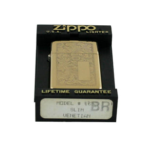 Zippo Feuerzeug Modell 1652B Slim Brass Venetian