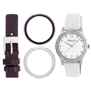 Kenneth Cole New York Damen-Armbanduhr Analog Quarz Leder KC6058