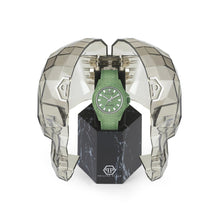 Laden Sie das Bild in den Galerie-Viewer, Philipp Plein Unisex Uhr Analog Quarz PLEIN POWER Grün PWKAA0221 Silikon