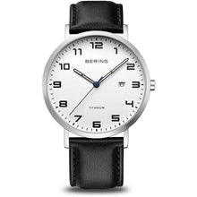 Laden Sie das Bild in den Galerie-Viewer, Bering Herren Uhr Armbanduhr Titanium  - 18640-404-1 Leder