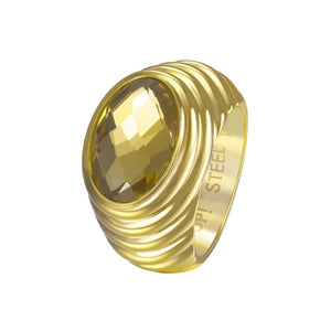 Joop Damen Ring Edelstahl Gold SELENA JPRG10624B1