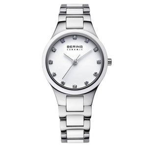 Bering Damen Uhr Armbanduhr Slim Ceramic - 32327-754 Edelstahl