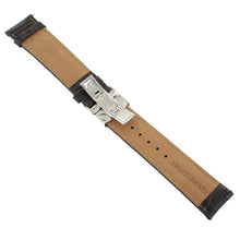 Laden Sie das Bild in den Galerie-Viewer, Ingersoll Ersatzband für Uhren Leder dunkel braun Kroko Faltschl. Si 22 mm