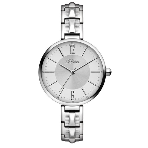 s.Oliver Damen-Armbanduhr Analog Quarz SO-15121-MQR