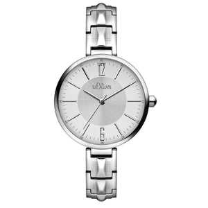 s.Oliver Damen-Armbanduhr Analog Quarz SO-15121-MQR
