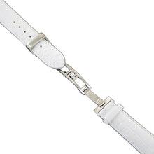 Laden Sie das Bild in den Galerie-Viewer, Ingersoll Ersatzband für Uhren Leder weiss Kroko Faltschl. Si 20 mm