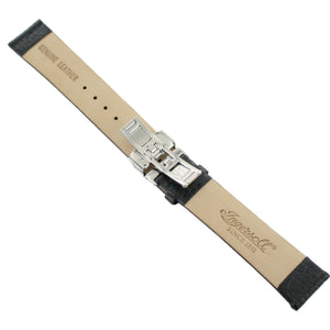Ingersoll Ersatzband für Uhren Leder schwarz o. Naht Faltschl. Si 20 mm