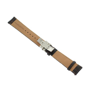 Ingersoll Ersatzband für Uhren Leder dunkel braun Kroko Faltschl. Si 20 mm