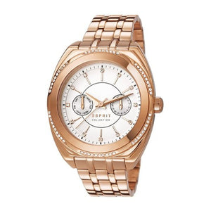 Esprit Damen Uhr Armbanduhr Clymene Edelstahl Rosé EL102072F04