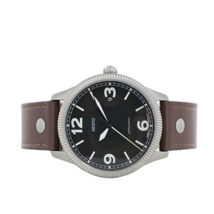 Aristo Herren Uhr Armbanduhr Automatic Edelstahl 3H136 Leder
