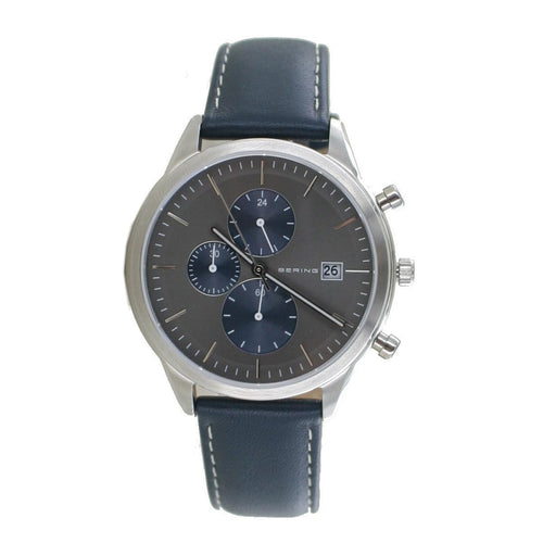 Bering Herren Uhr Armbanduhr Chronograph - 16042-607 Leder