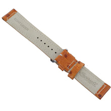 Laden Sie das Bild in den Galerie-Viewer, Ingersoll Ersatzband für Uhren Leder hellbraun Strauss Dornschließe SI 22 mm
