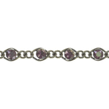 Laden Sie das Bild in den Galerie-Viewer, Konplott Armband Armkette Magic Fireball lila shadow antique brass