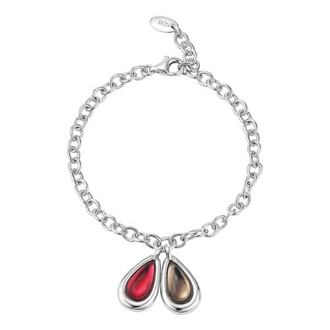 Esprit Damen Armband Silber Glassteine Drip Drop ESBR91234A180