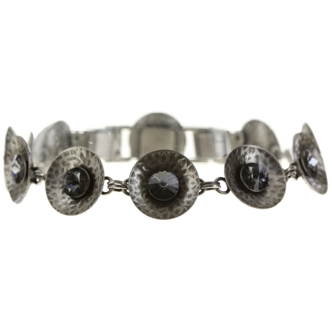 Konplott Armband Armkette Rivoli Concave black antique silber small
