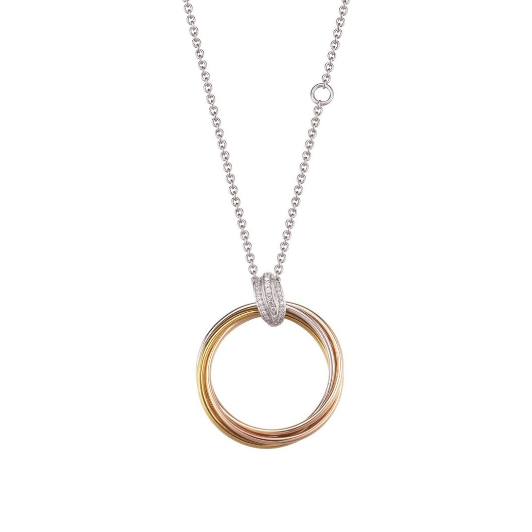 Joop Damen Halskette Collier Silber Gold Rosé Embrace JPNL90693B450