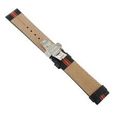 Laden Sie das Bild in den Galerie-Viewer, Ingersoll Ersatzband für Uhren Leder sw / orange Faltschl. Si 22 mm